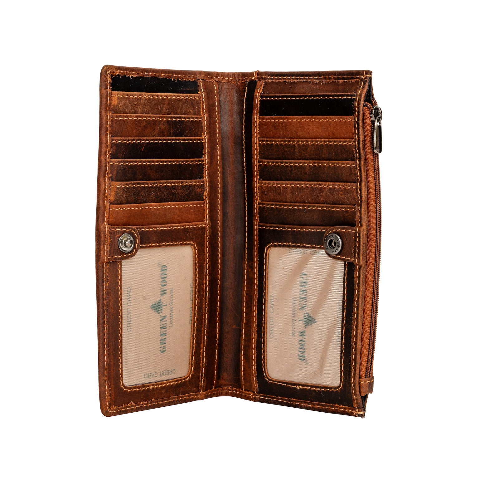 Greenwood “Elora” Long Leather Purse – Sandal