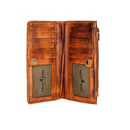 Greenwood “Elora” Long Leather Purse – Cognac