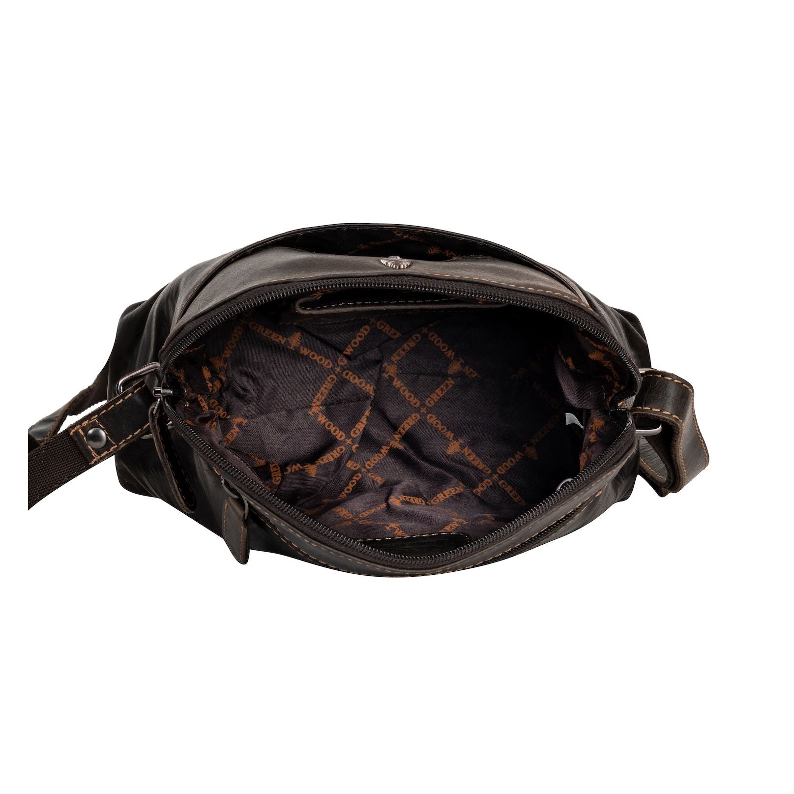 The Explorer Compact Crossbody – Vintage Brown Leather Bag