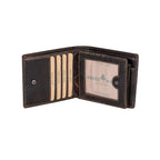 Mason RFID Leather Wallet with Coin Pocket – Brown