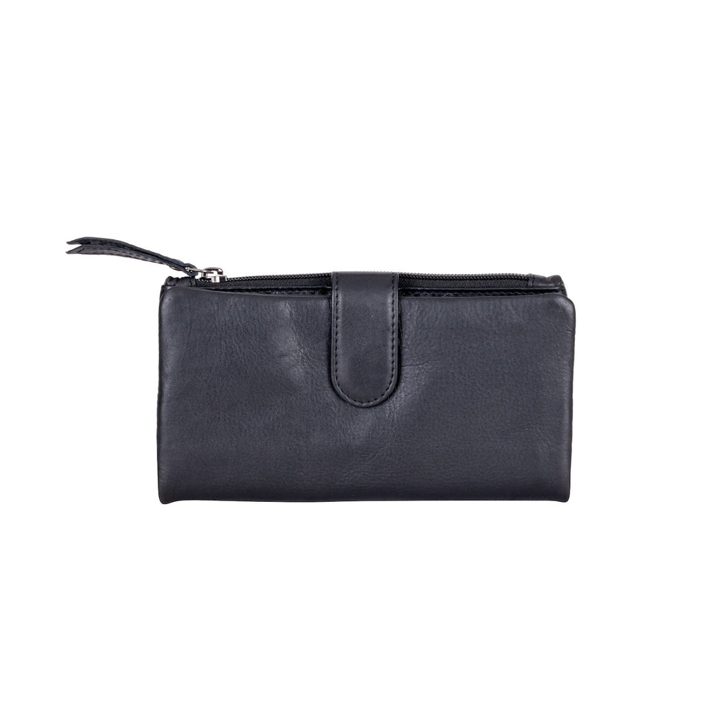Leather Women Wallet Katie Black