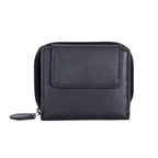 Women's Leather Wallet Tina - Balck