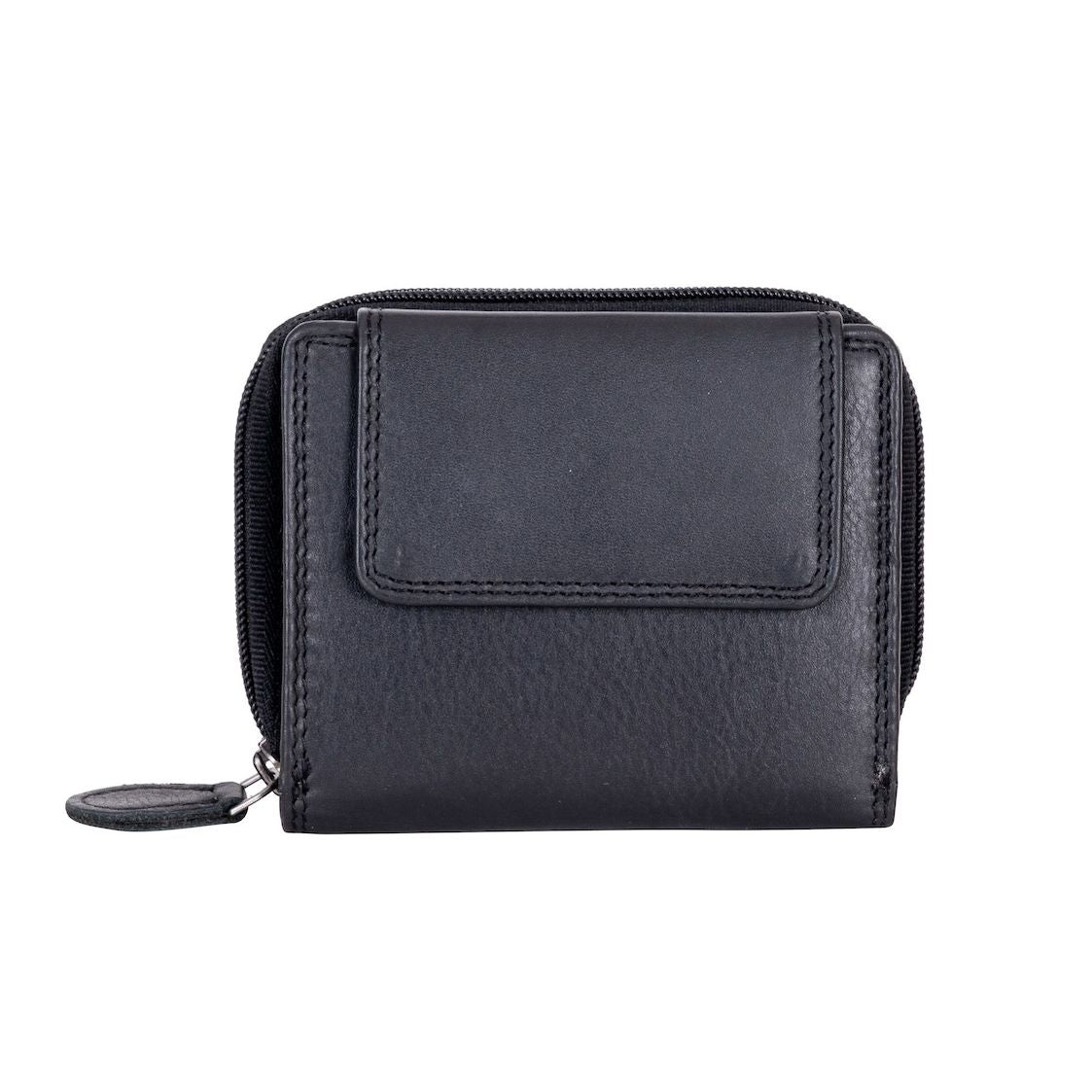 Women's Leather Wallet Tina - Balck